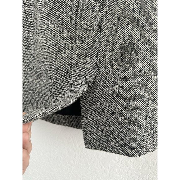 EVAN PICONE Pencil Skirt Tweed 8 Marled B&W 81% Worsted Wool Preppy Old MoneyVTG - Picture 3 of 10